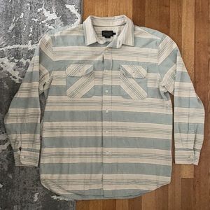 Pendleton Stripe Beach Shack Cotton Shirt - L